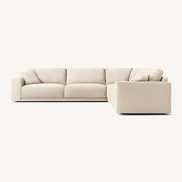 Luxury Modern Linen L Shape Sectional Sofa