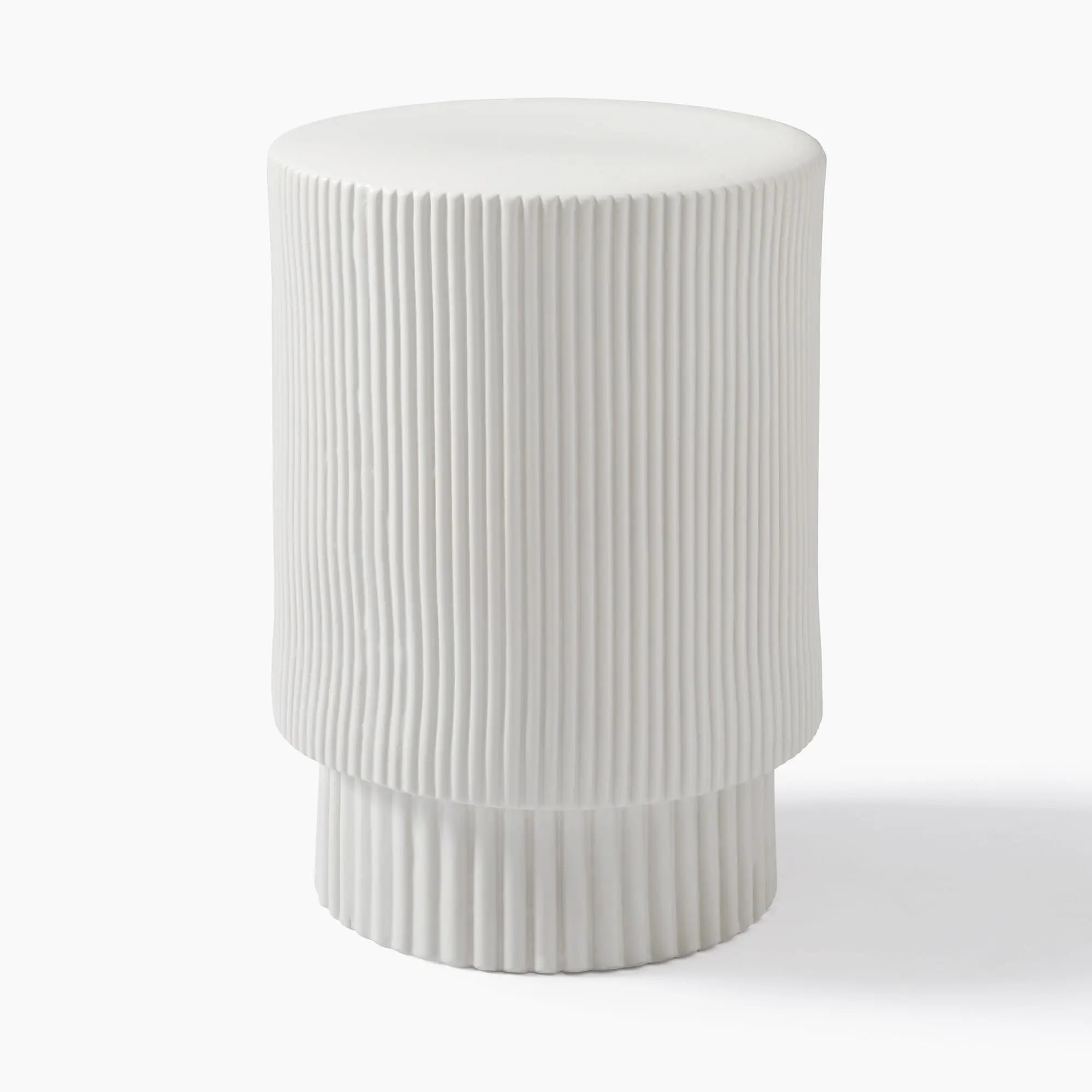 Fluted Minimalist Side Table