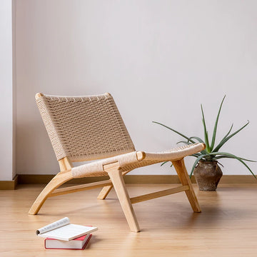 Rattan Wooden Framed Accent Chair