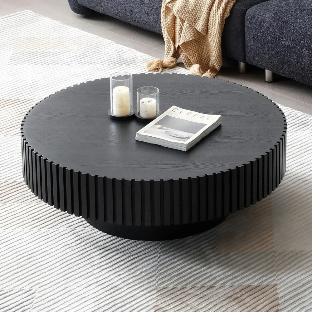 Fluted Round Coffee Table